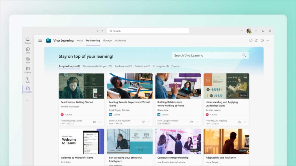KOM4TEC - Microsoft Viva - Learning - Lernprioritäten einfach verfolgen
