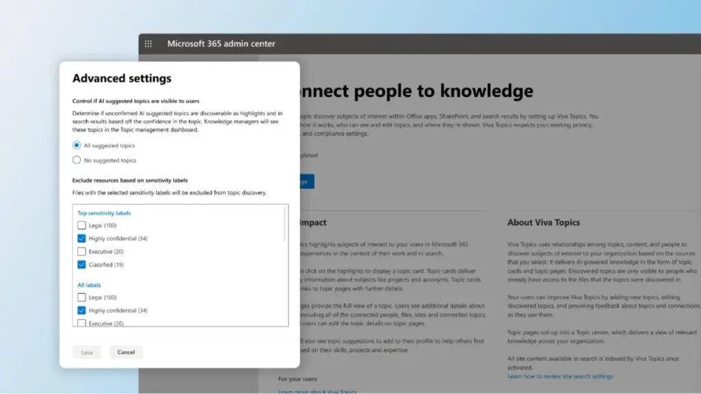 KOM4TEC - Microsoft Viva - Topics - Verwaltung und Administration