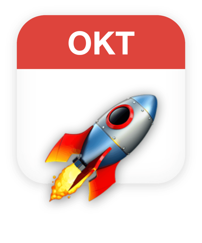 KOM4TEC - Events - Kalender Icon Okt mit Rakete