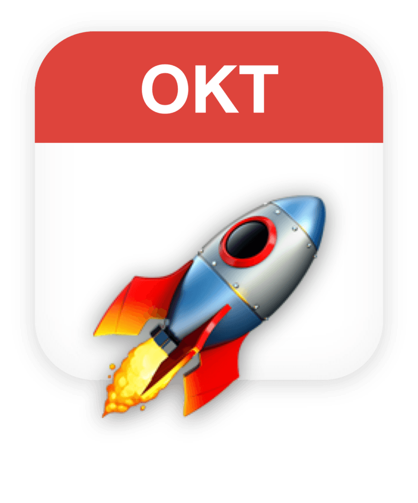 KOM4TEC - Events - Kalender Icon Okt mit Rakete