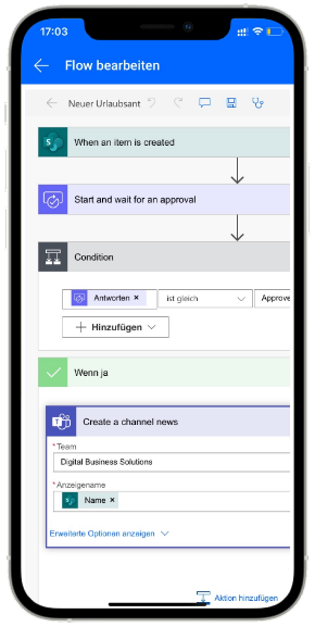 KOM4TEC - DBS Landingpage - Handy Mockup - Prozessoptimierung