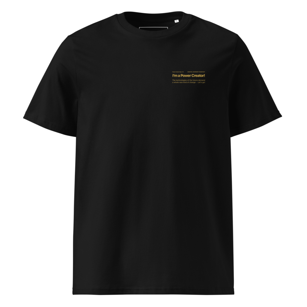 KOM4TEC - Krew Page - Merch - Power Creator Shirt - Front