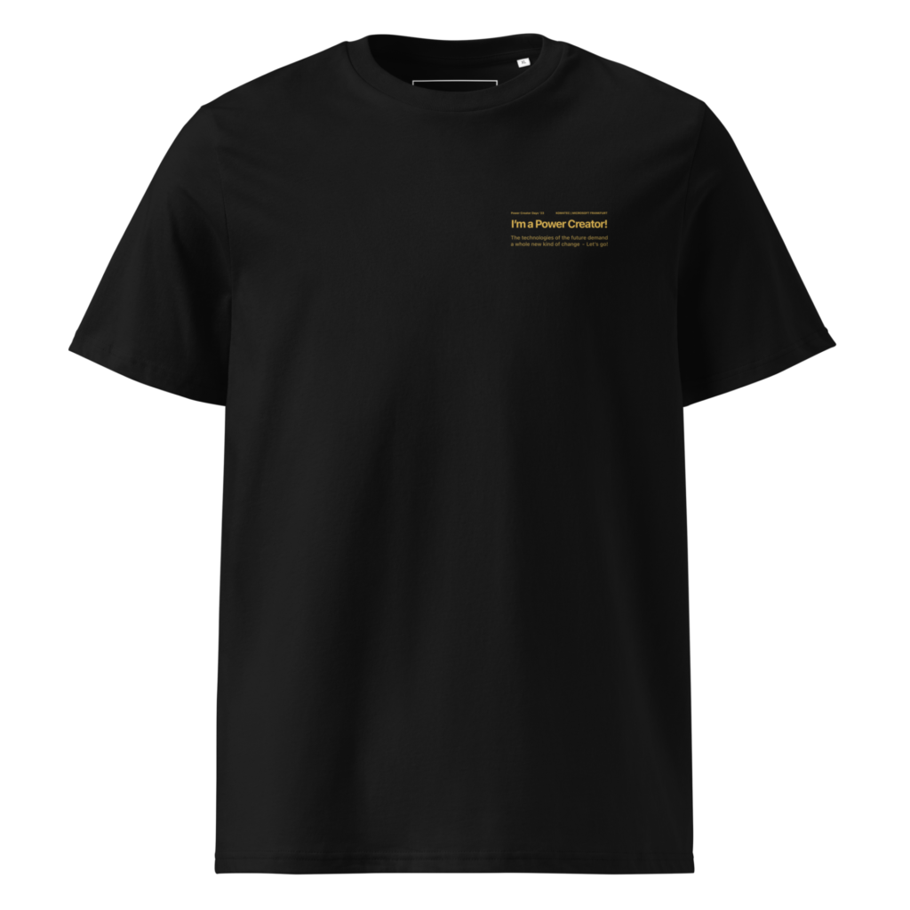 KOM4TEC - Krew Page - Merch - Power Creator Shirt - Front