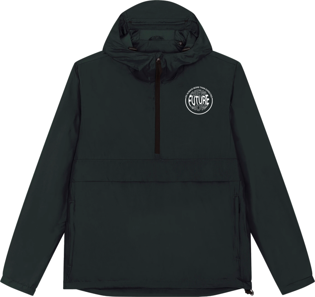 KOM4TEC - Krew Page - Merch - XMAS 2023 - Windbreaker - Black - Front