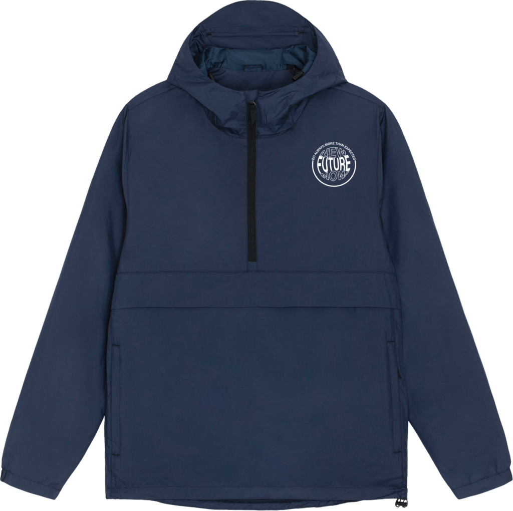 KOM4TEC - Krew Page - Merch - XMAS 2023 - Windbreaker - Navy - Front