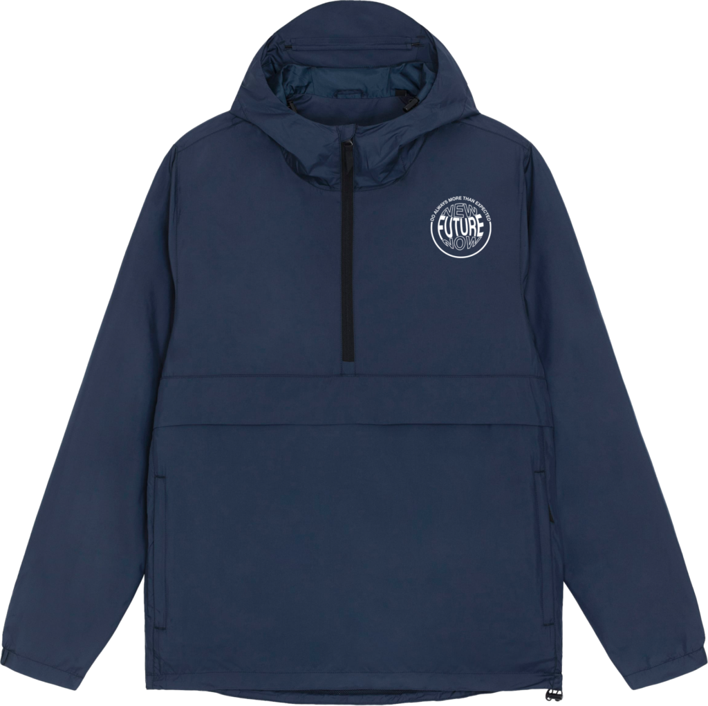 KOM4TEC - Krew Page - Merch - XMAS 2023 - Windbreaker - Navy - Front