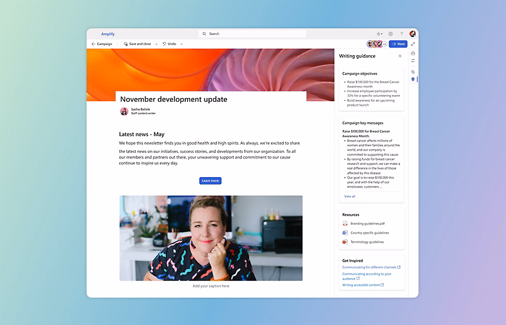 KOM4TEC - Microsoft Viva - Amplify - Verbesserung der Dokumentenerstellung