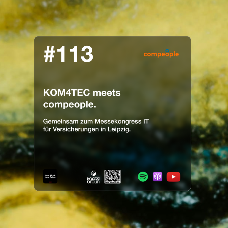 NWNR #113 KOM4TEC meets compeople. Grafik zum Podcast.