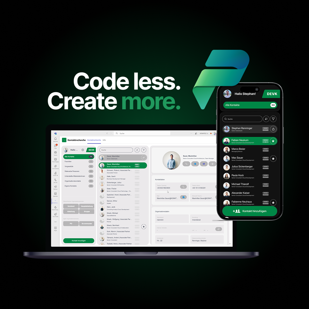 Low Code High Impact. Die Case Study mit der DEVK - Mockup