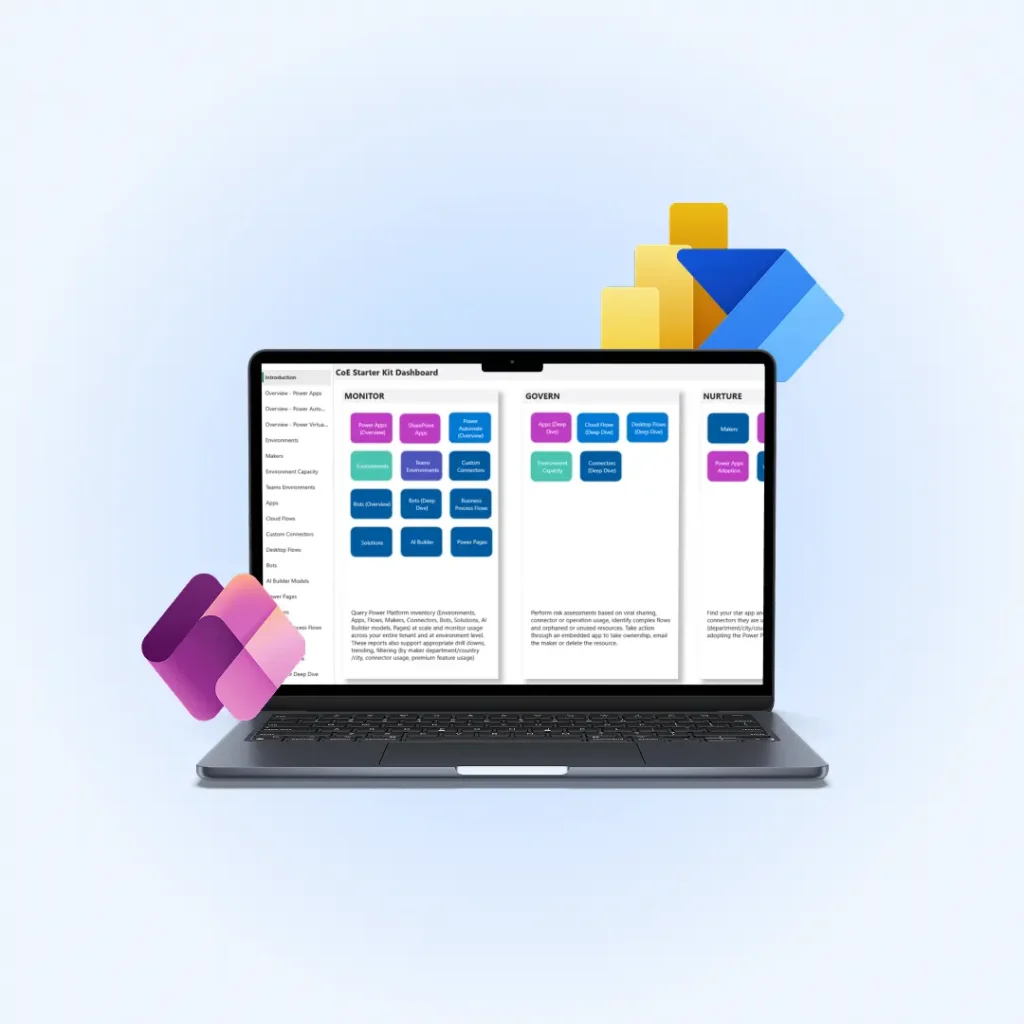 Case Study Power Platform CoE - Beitragsbild Dashboard