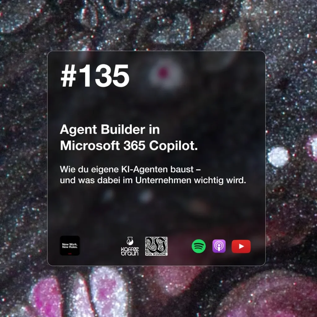 KOM4TEC Podcast NWNR Folge #135 Agent Builder Kachelgrafik